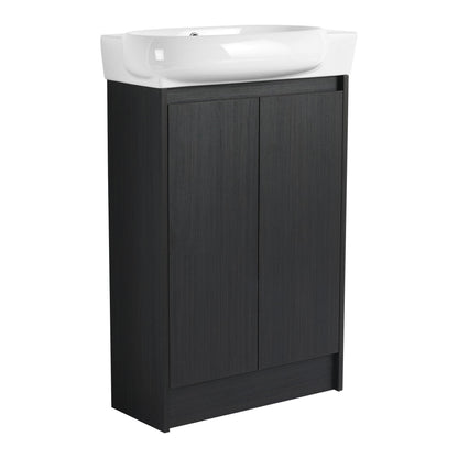 23" Freestanding Bathroom Vanity with Sink, Soft Close Doors - DREAM YOUR HOUSE