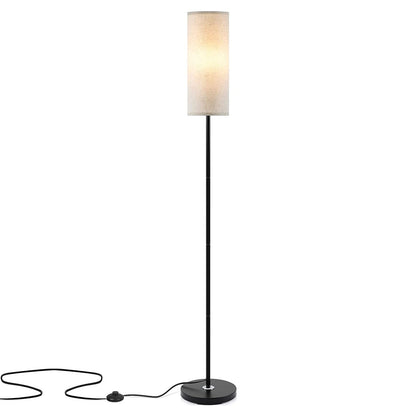 74.8in Tall Floor Lamp with Shade 3200K Warm Yellow Light Modern Standing Lamp Decorative Lamp with Foot Switch - DREAM YOUR HOUSE