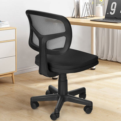 Armless Computer Chair with Height Adjustment and Breathable Mesh for Home Office - DREAM YOUR HOUSE