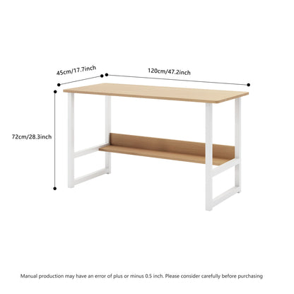 Computer desk Desktop house Simple desk bedroom desk desk Student home study desk,Home Office Computer Desk with Bookshelf, Wood Computer Desk with Storage Shelves Modern Laptop Table - DREAM YOUR HOUSE