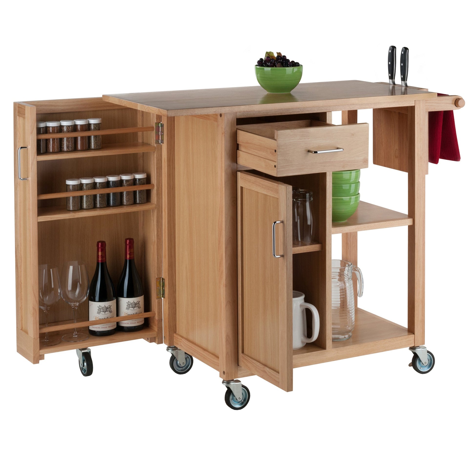 Douglas Utility Kitchen Cart; Natural - DREAM YOUR HOUSE