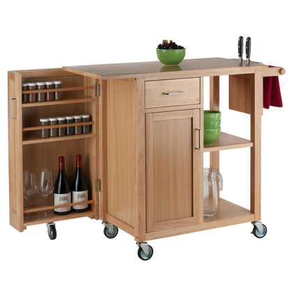 Douglas Utility Kitchen Cart; Natural - DREAM YOUR HOUSE