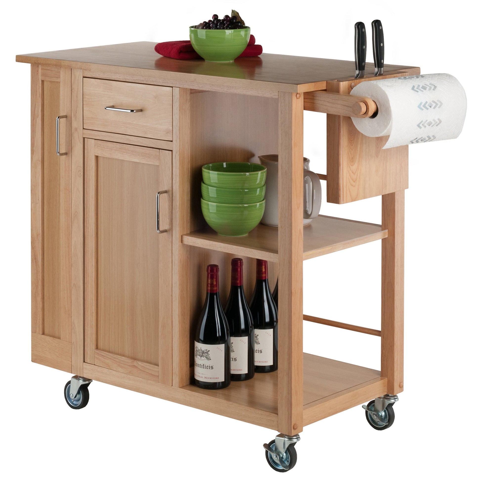 Douglas Utility Kitchen Cart; Natural - DREAM YOUR HOUSE