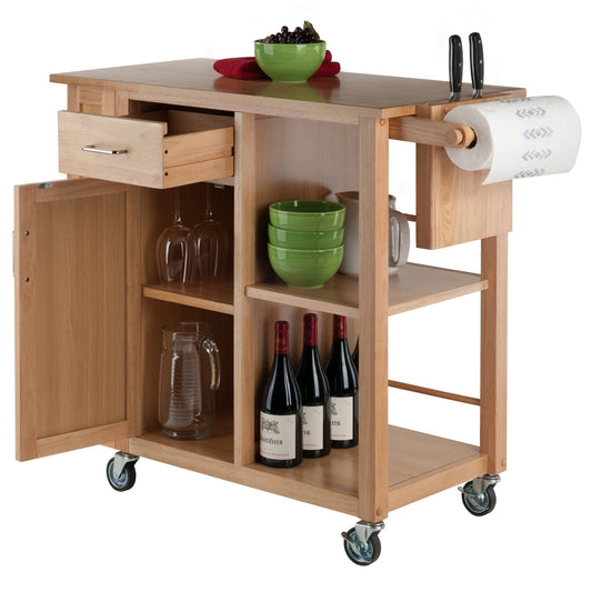 Douglas Utility Kitchen Cart; Natural - DREAM YOUR HOUSE