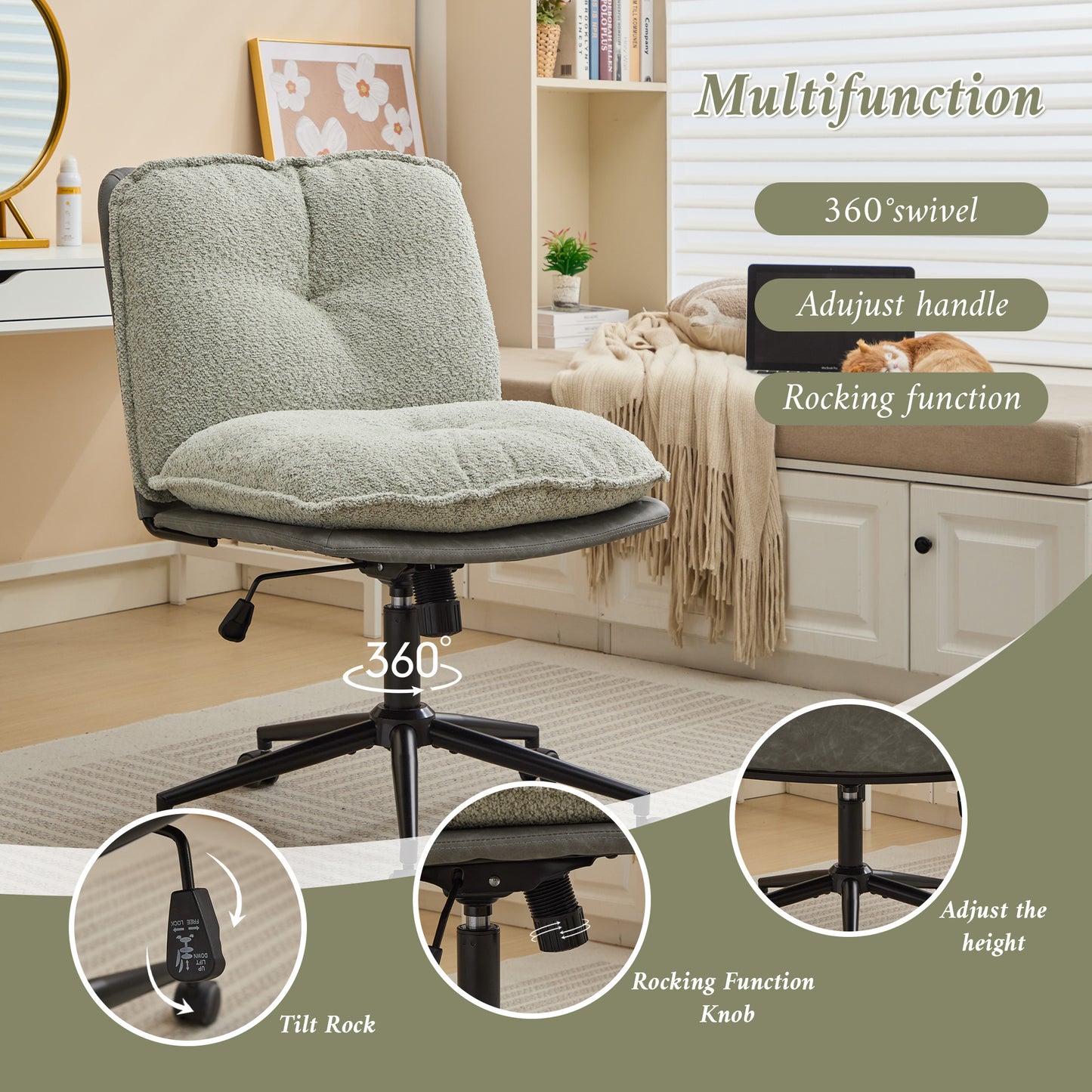 Modern Ergonomic Office Chair | Stylish Comfort for Home and Workspace