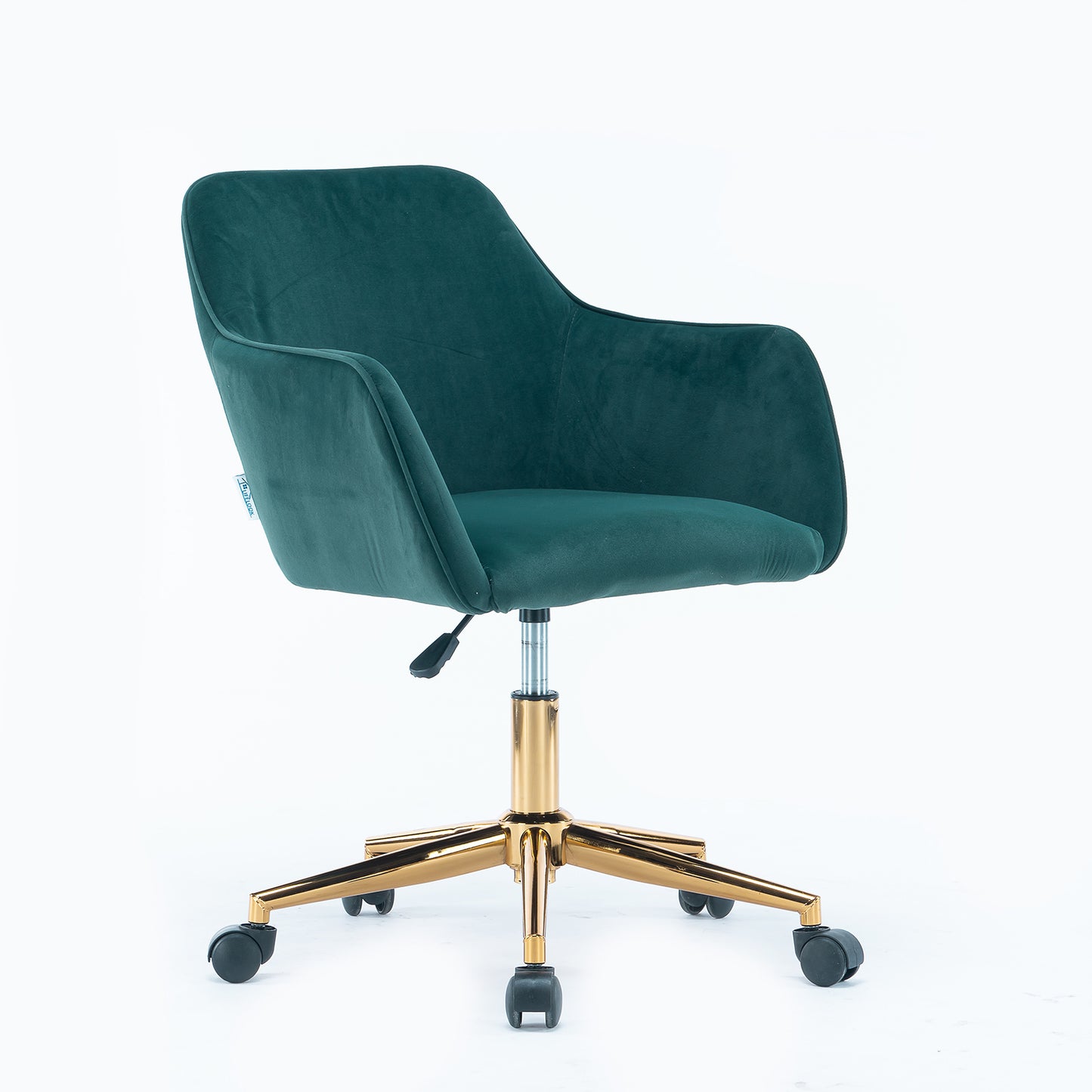 Luxurious Modern Velvet Office Chair with Gold Accents