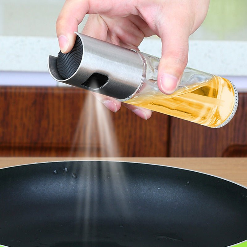 Elegant Push - Action Olive Oil Spray Bottle – Precision for Cooking & Dressing - DREAM YOUR HOUSE