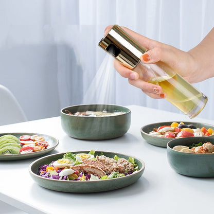 Elegant Push - Action Olive Oil Spray Bottle – Precision for Cooking & Dressing - DREAM YOUR HOUSE