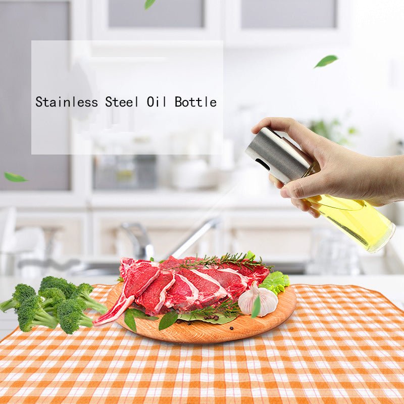 Elegant Push - Action Olive Oil Spray Bottle – Precision for Cooking & Dressing - DREAM YOUR HOUSE