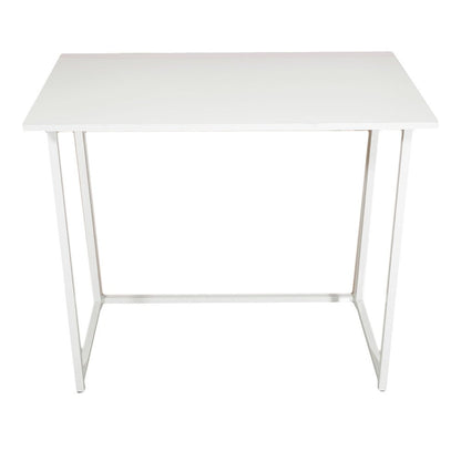 Folding Computer Desk for Small Spaces, Space - Saving Home Office Desk, Foldable Computer Table, Laptop Table, Writing Desk, Compact Study Reading Table (White) RT - DREAM YOUR HOUSE