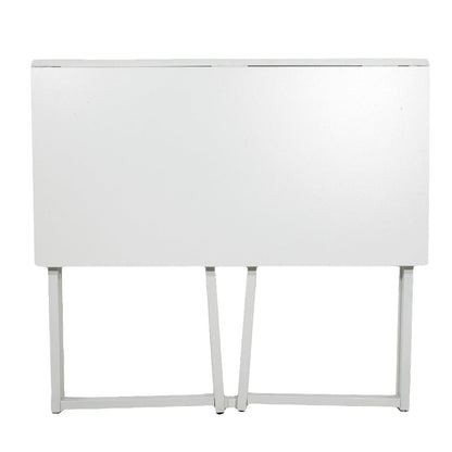 Folding Computer Desk for Small Spaces, Space - Saving Home Office Desk, Foldable Computer Table, Laptop Table, Writing Desk, Compact Study Reading Table (White) RT - DREAM YOUR HOUSE