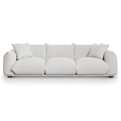 Kely 100'' Cream Boucle Upholstered Sofa - DREAM YOUR HOUSE