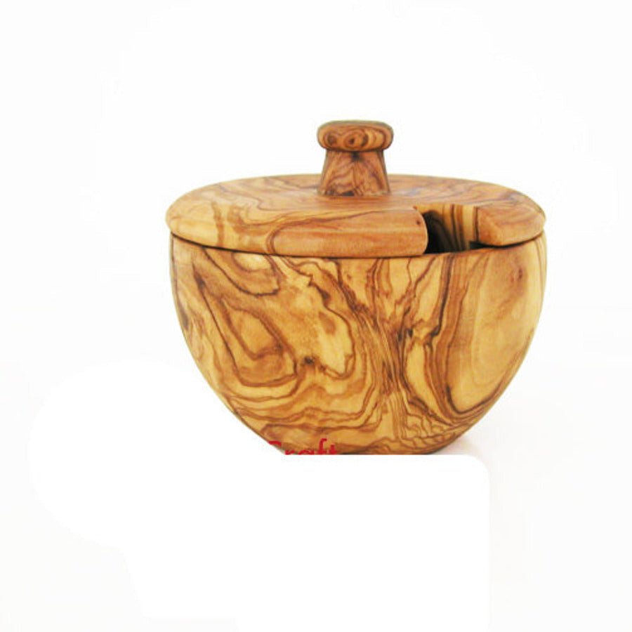 Mediterranean Olive Wood Canister - DREAM YOUR HOUSE