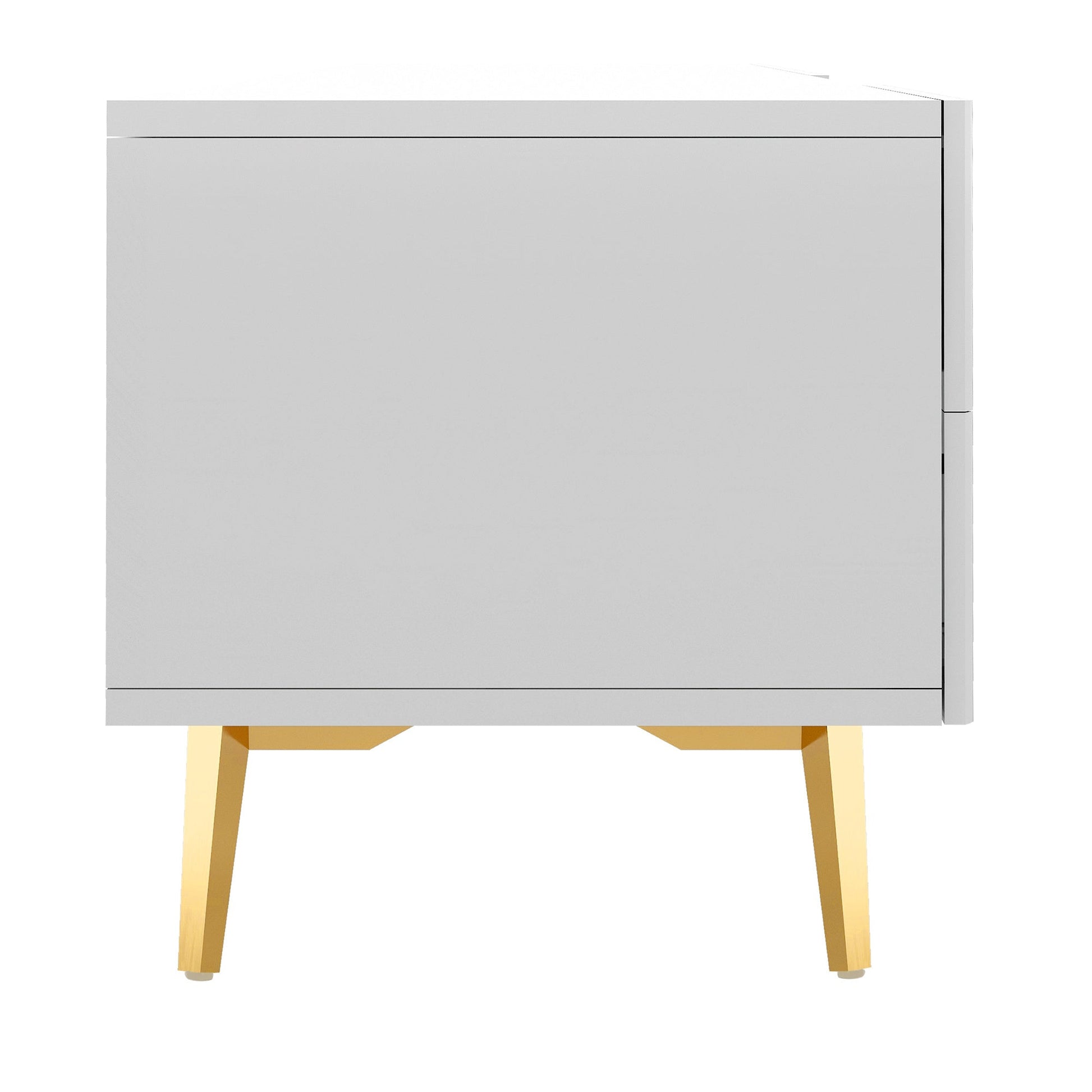 Modern TV Stand with 5 Champagne legs - Durable, stylish, spacious, versatile storage TVS up to 77\" - DREAM YOUR HOUSE