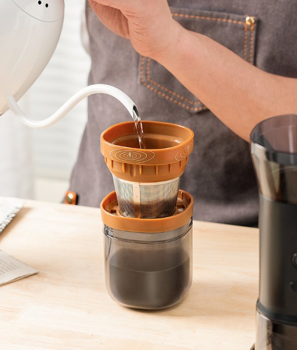 Multifunction coffee bean grinder. (Car - mounted wireless charging coffee grinding Coffee Beans / Grains / Condiment, coffee bean capacity of 130g, non - segment fine - tuning, strong power) - DREAM YOUR HOUSE