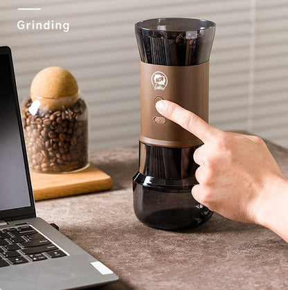 Multifunction coffee bean grinder. (Car - mounted wireless charging coffee grinding Coffee Beans / Grains / Condiment, coffee bean capacity of 130g, non - segment fine - tuning, strong power) - DREAM YOUR HOUSE