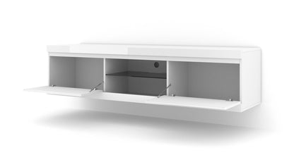 NET 180 TV STAND / 70,87 in white matt / white gloss - DREAM YOUR HOUSE