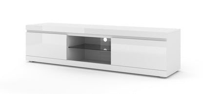 NET 180 TV STAND / 70,87 in white matt / white gloss - DREAM YOUR HOUSE