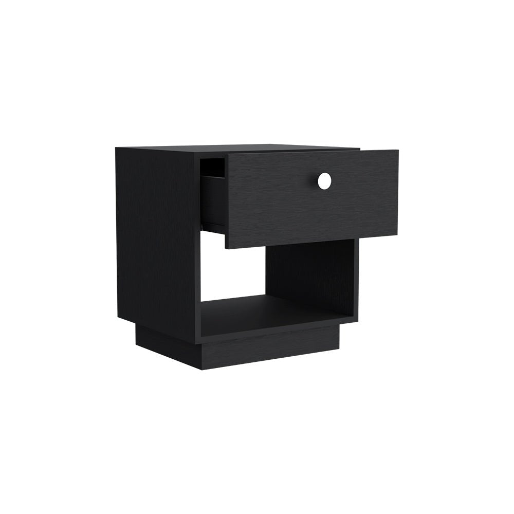 Nightstand Viliigili , One Drawer - Black - DREAM YOUR HOUSE