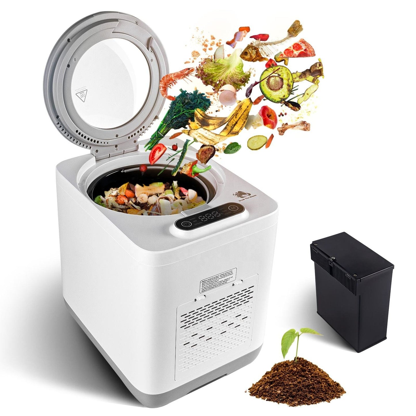 PSSHL23C Food kitchen waste crusher 500W kitchen waste disposal 3.8L food residue crushed environmental protection biological kitchen waste treatment - DREAM YOUR HOUSE