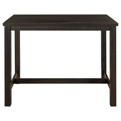 Rustic Wooden Counter Height Dining Table for Small Places, Espresso - DREAM YOUR HOUSE