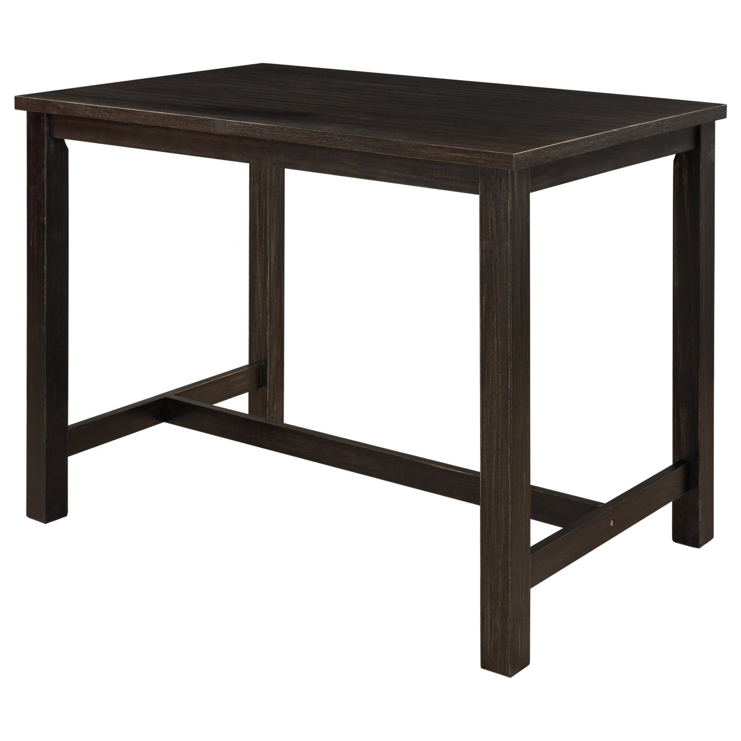 Rustic Wooden Counter Height Dining Table for Small Places, Espresso - DREAM YOUR HOUSE