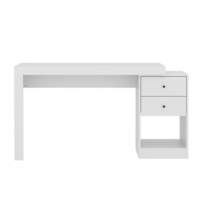 Techni Mobili Expandable Home Office Desk, White - DREAM YOUR HOUSE